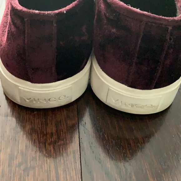 Vince Velvet burgundy flats - Picture 2 of 4